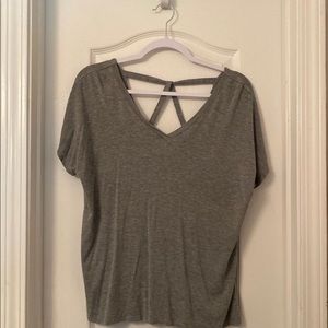 Gray athletic shirt